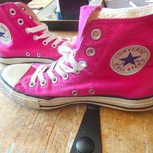 Converse mens 6.5 womens 8.5 hot pink
